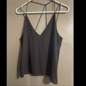 Navy blue strappy tank top